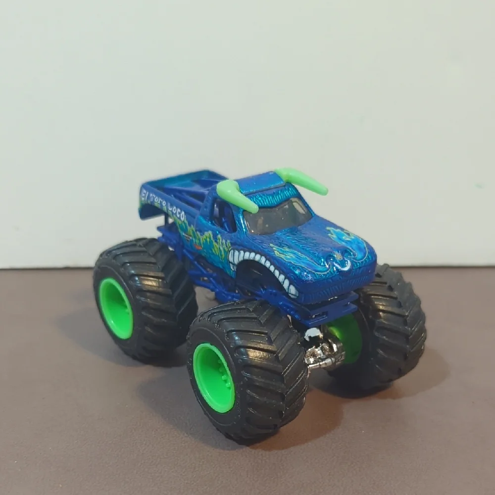 Hot Wheels Monster Truck El Toro Loco Rare Blue 1/64 Scale Mattel
